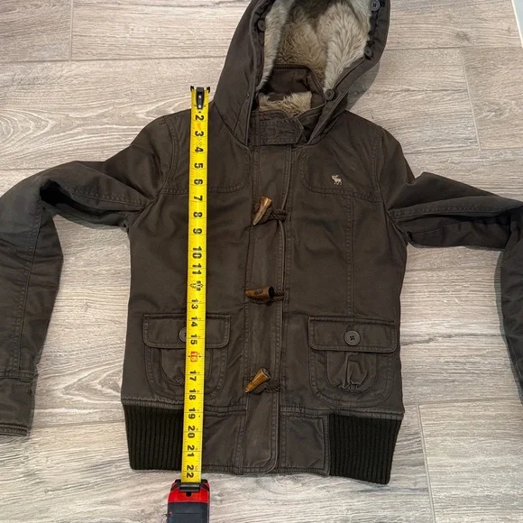 ABERCROMBIE Y2K FAUX FUR UTILITY JACKET - Picture 11 of 12